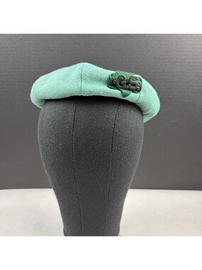 Vintage Girl Scouts Green Beret Size Medium
